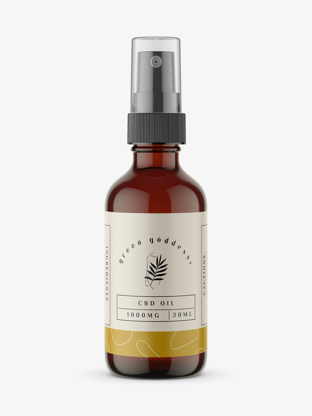 Green Goddess Broad Spectrum CBD Oil 1000mg THC Free | Green Goddess