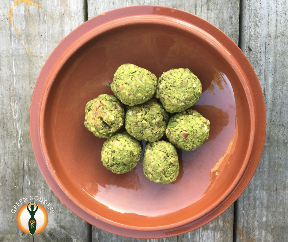 Green peas protein bites