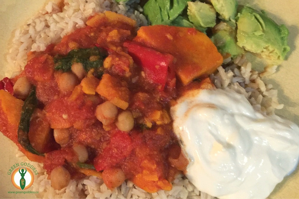 Sweet Potato Chilli With Chickpeas