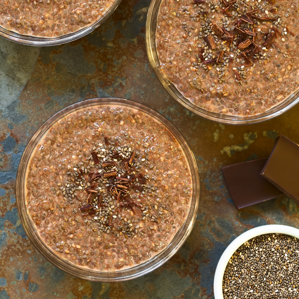 Raw Cacao, Coconut & Chia Pudding