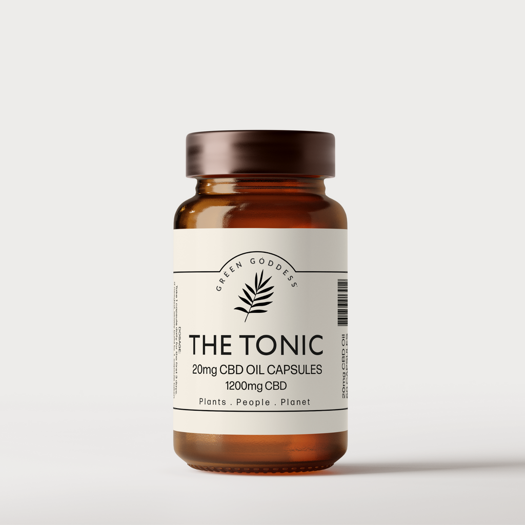 The Tonic CBD Oil 20mg Capsules - Green Goddess