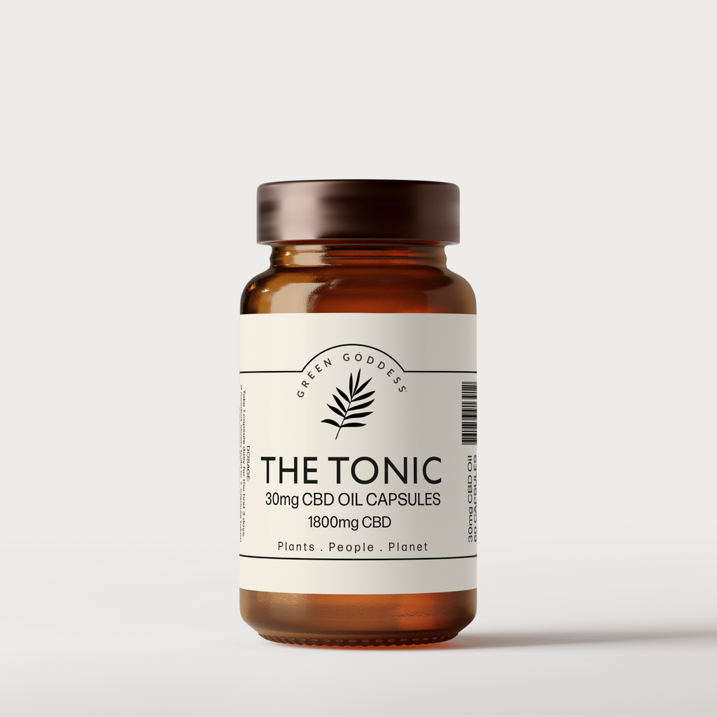 The Tonic CBD Oil 30mg Capsules x 60 - Green Goddess