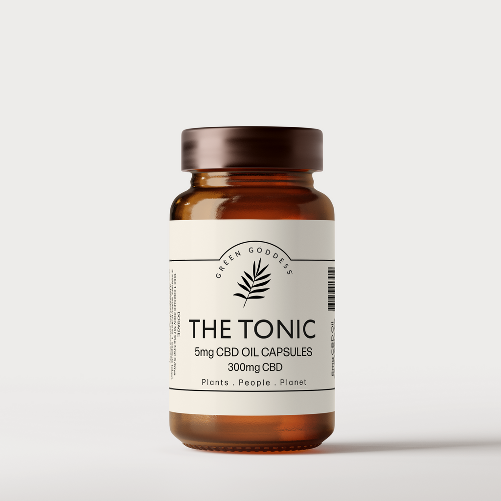 The Tonic CBD Oil 5 mg Capsules - Green Goddess