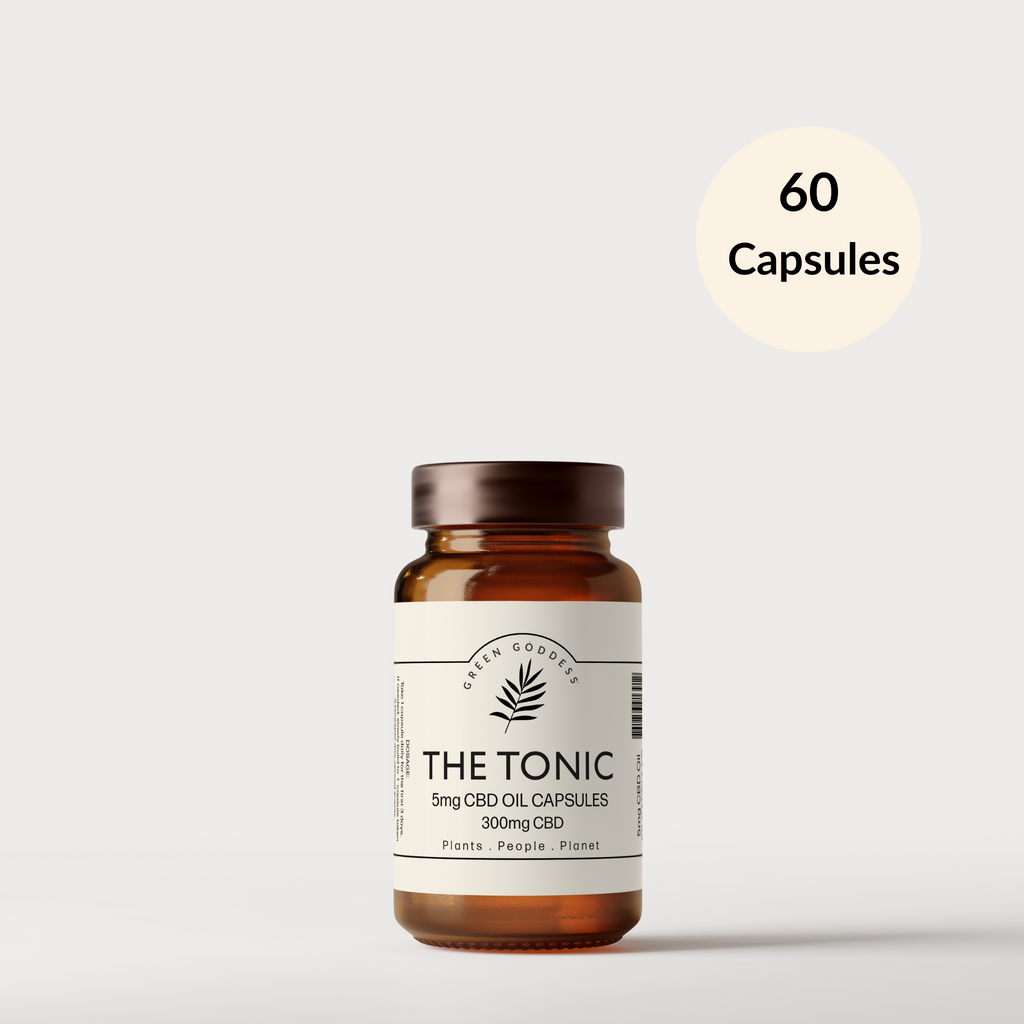 The Tonic CBD Oil 5 mg Capsules - Green Goddess